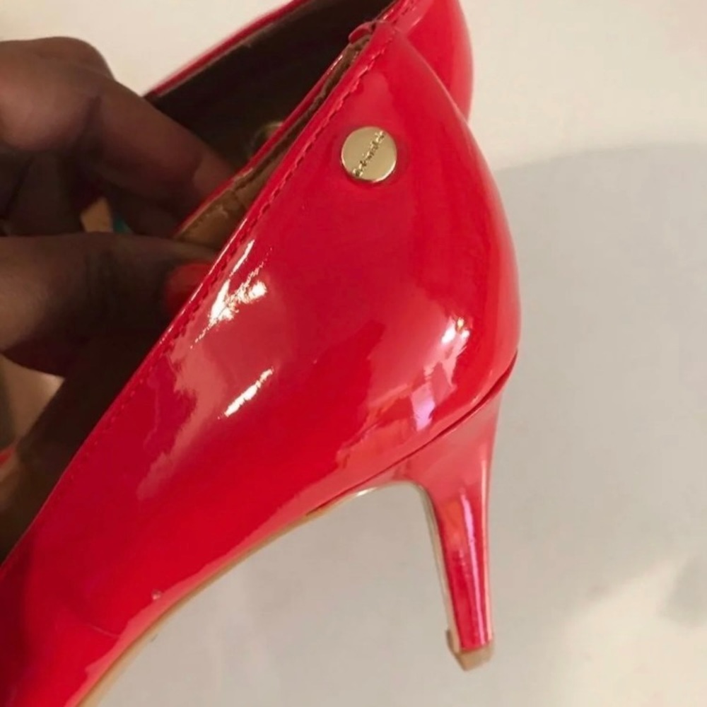Calvin Klein red pumps